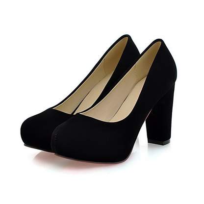 Funki Findz | Shoes | Women's Faux Suede High Chunky Heels