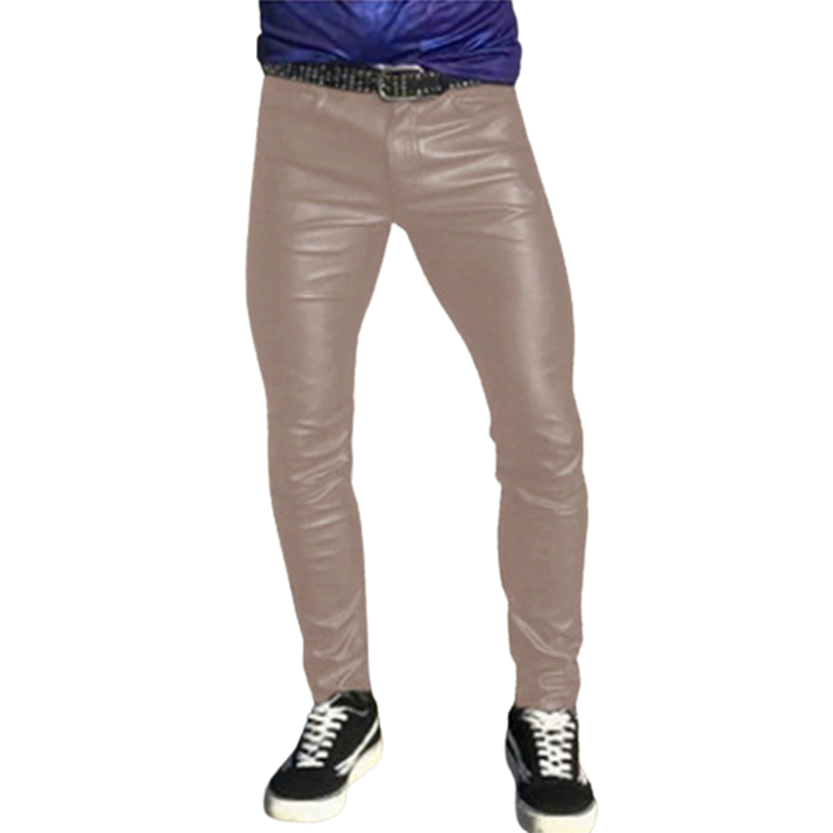 Funki Findz | Pants | Men's Punk Casual Faux Leather Pants