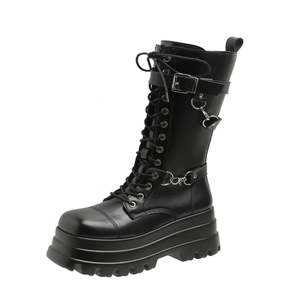 Funki Findz | Boots | Women's Gothic Punk Retro Biker Boots