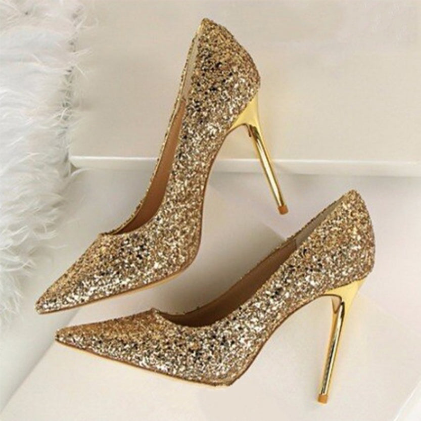 Funki Findz | Shoes | Women's High Heel Glitter Prom Pumps