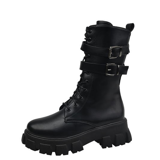 Funki Findz | Boots | Women's Chunky Motorcycle Punk Boots