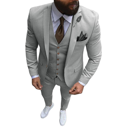 Funki Findz | Suits | Men's Formal Wedding Attire | 3 Pcs Slim Fit