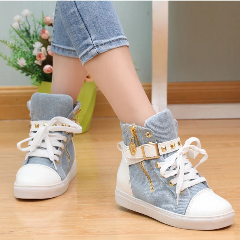 Funki Findz | Boots | Women's Zip Buckle Ankle Boot Sneakers