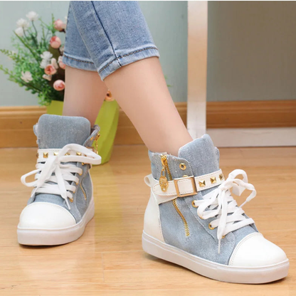Funki Findz | Boots | Women's Zip Buckle Ankle Boot Sneakers