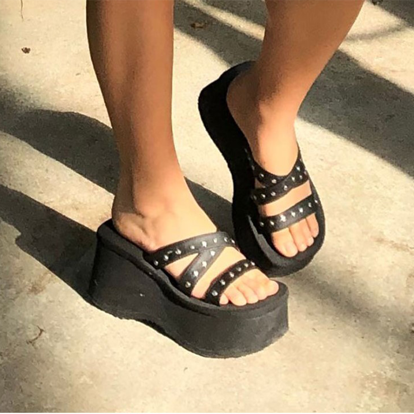 Funki Findz | Shoes | Women's Gothic Platform Wedge Sandals