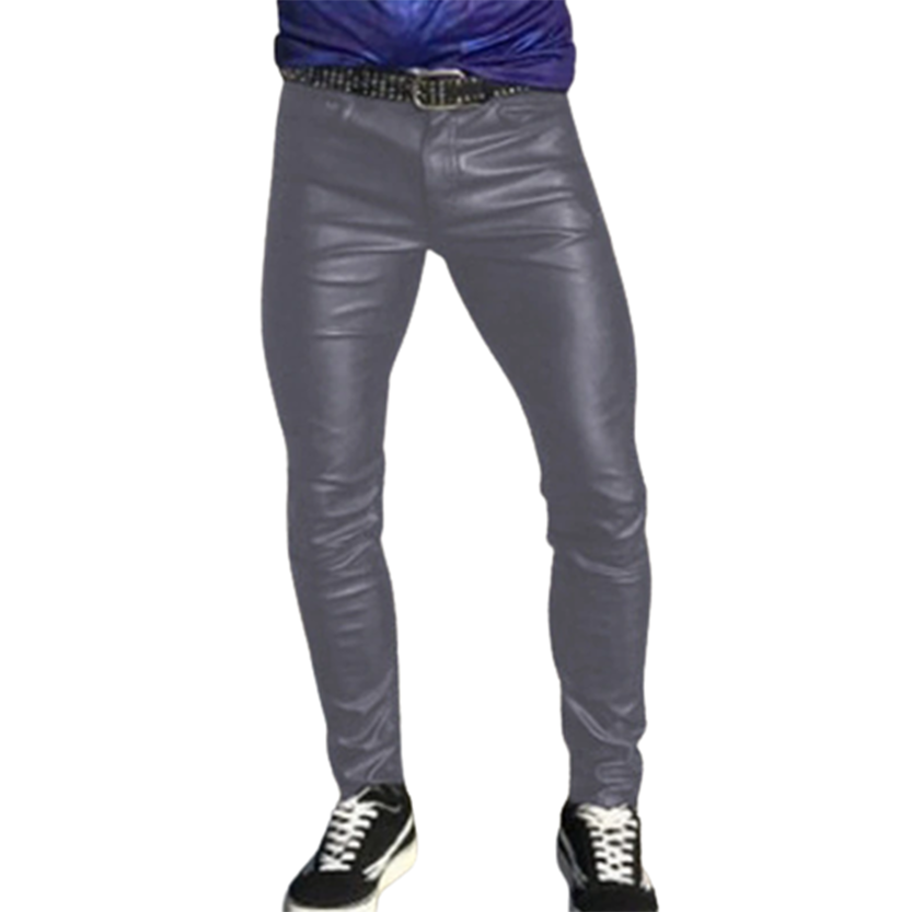 Funki Findz | Pants | Men's Punk Casual Faux Leather Pants