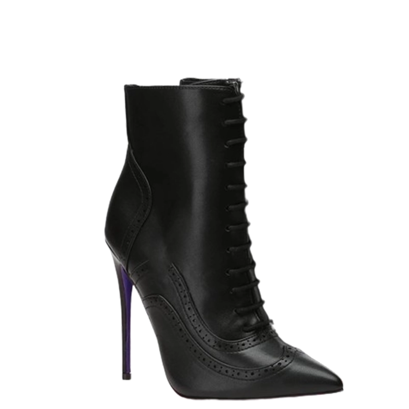 Funki Findz | Boots | Women's Lace Up Pointy Ankle Boots