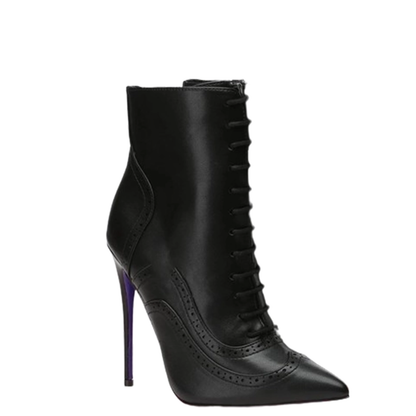 Funki Findz | Boots | Women's Lace Up Pointy Ankle Boots