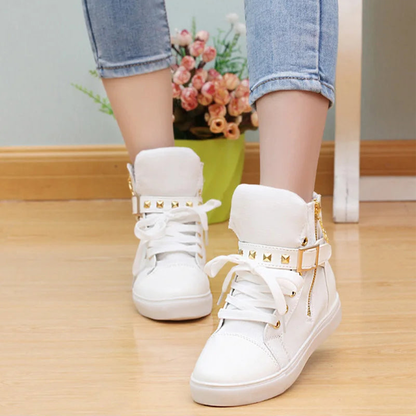 Funki Findz | Boots | Women's Zip Buckle Ankle Boot Sneakers