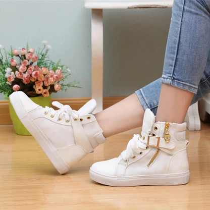 Funki Findz | Boots | Women's Zip Buckle Ankle Boot Sneakers