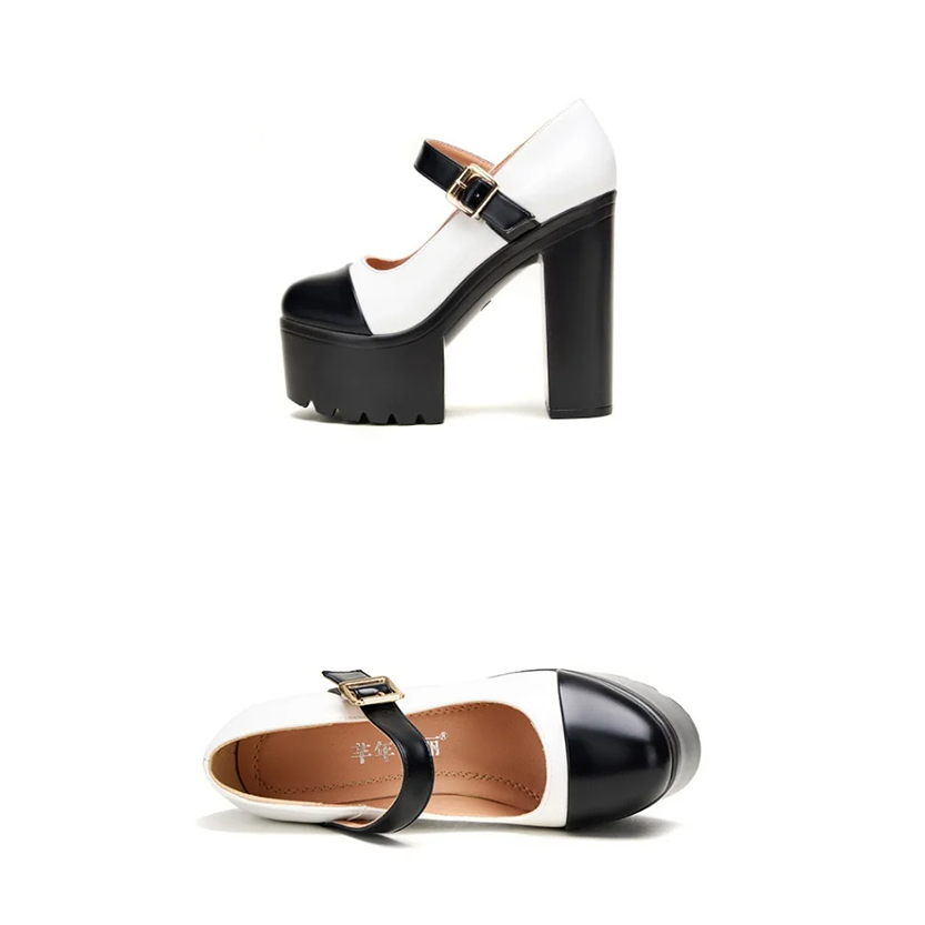Funki Findz | Shoes | Women's Two Toned Platform Mary Janes