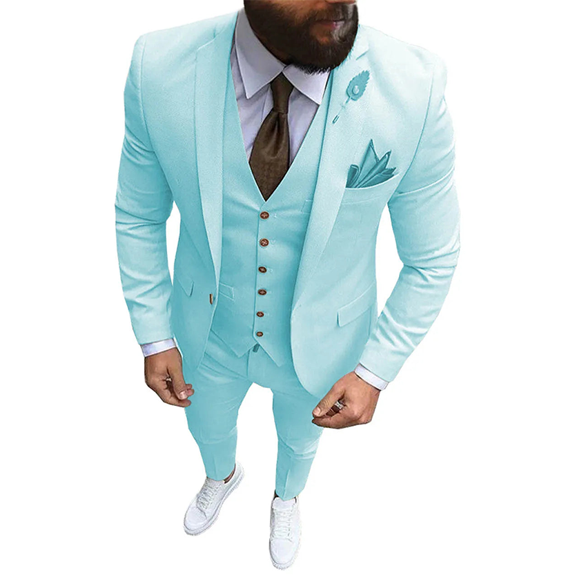 Funki Findz | Suits | Men's Formal Wedding Attire | 3 Pcs Slim Fit