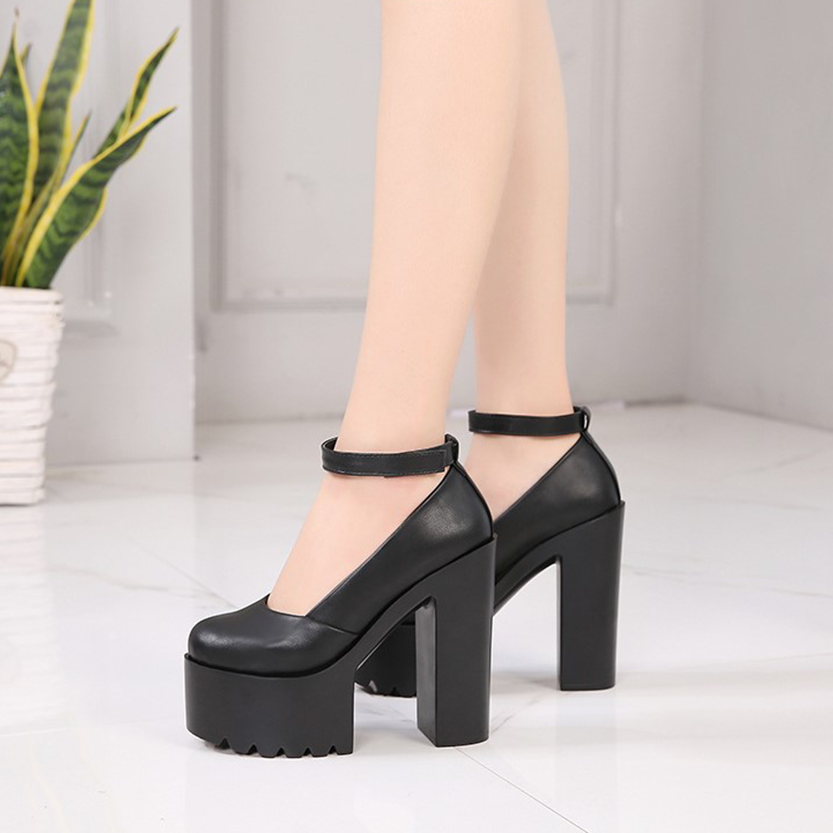 Funki Findz | Shoes | Women's High Buckle Strap Lolita Platforms