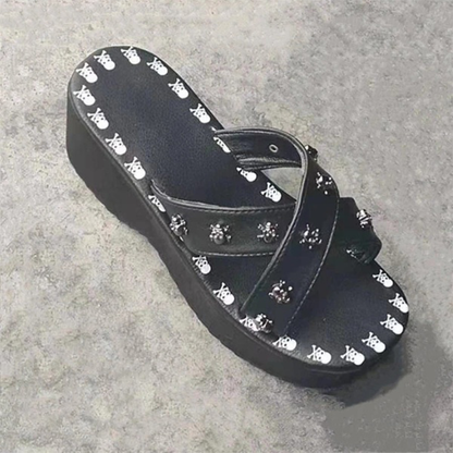 Funki Findz | Shoes | Women's Gothic Platform Wedge Sandals