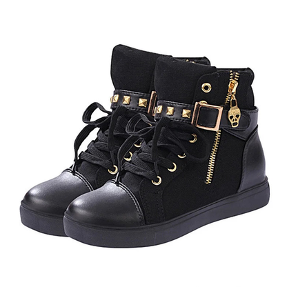 Funki Findz | Boots | Women's Zip Buckle Ankle Boot Sneakers