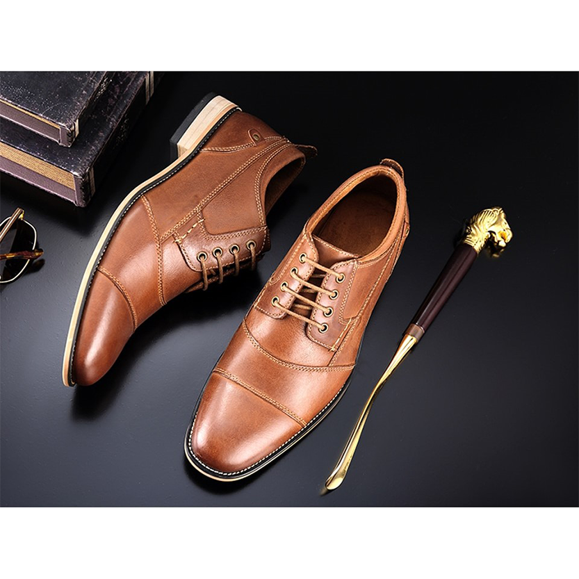 Funki Findz | Shoes | Men's Genuine Leather Derby Dress Shoes