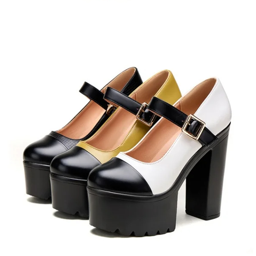 Funki Findz | Shoes | Women's Two Toned Platform Mary Janes
