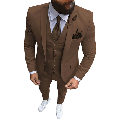 Funki Findz | Suits | Men's Formal Wedding Attire | 3 Pcs Slim Fit