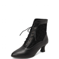 Funki Findz | Boots | Women's Kitten Heel Victorian Granny Boot