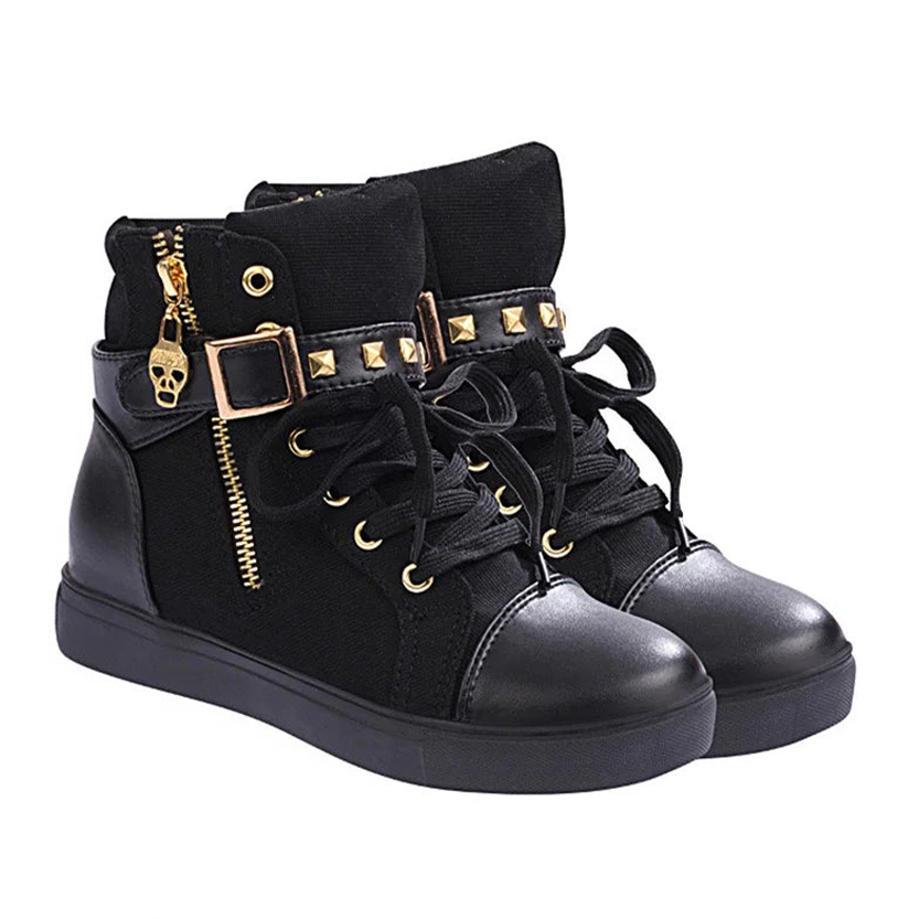 Funki Findz | Boots | Women's Zip Buckle Ankle Boot Sneakers