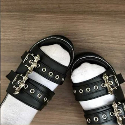 Funki Findz | Shoes | Women's Gothic Platform Wedge Sandals