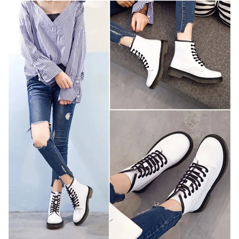 Funki Findz | Boots | Unisex Genuine Leather Lace Up Ankle Boot