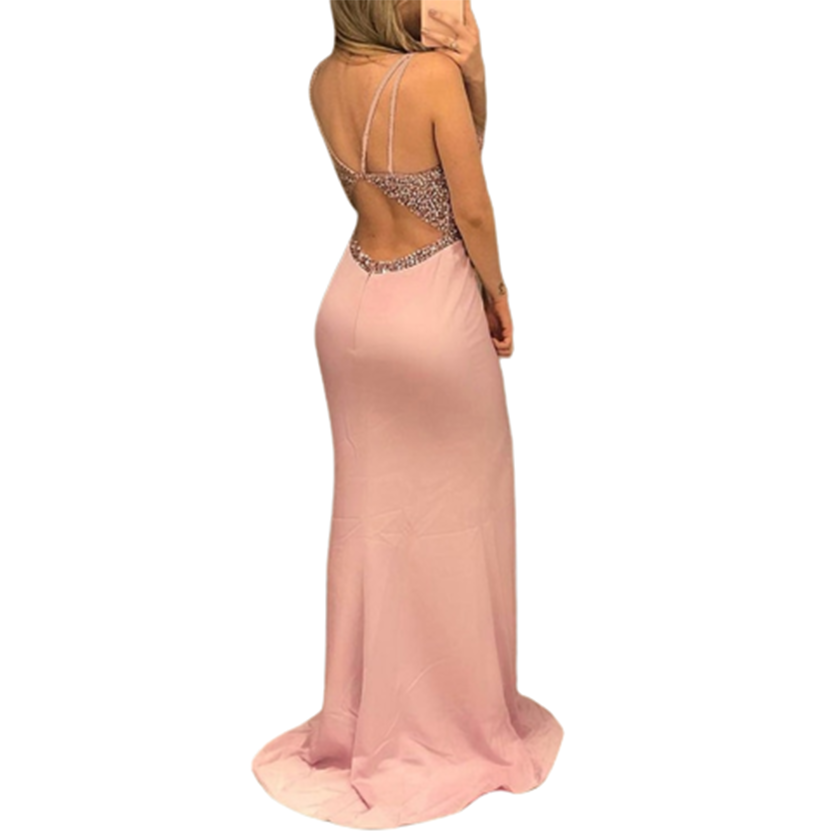 Funki Findz | Dresses | Women's Long Sequin Prom Party Dress