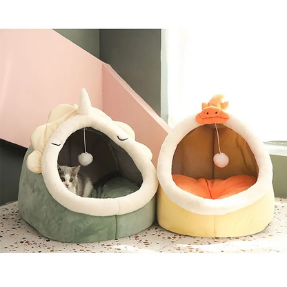 Funki Findz | Pet Beds | Cat Bed | Warm Cozy Kitten Cat Cave