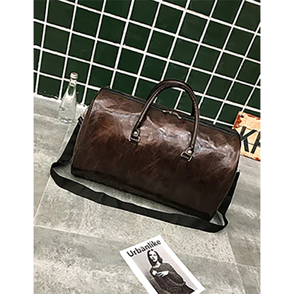 Funki Findz | Bags | Travel Bags | Faux Leather Overnight Bag