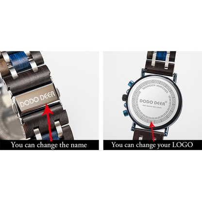 Funki Findz | Watches | Men's Wooden Quartz Wrist Stop Watch