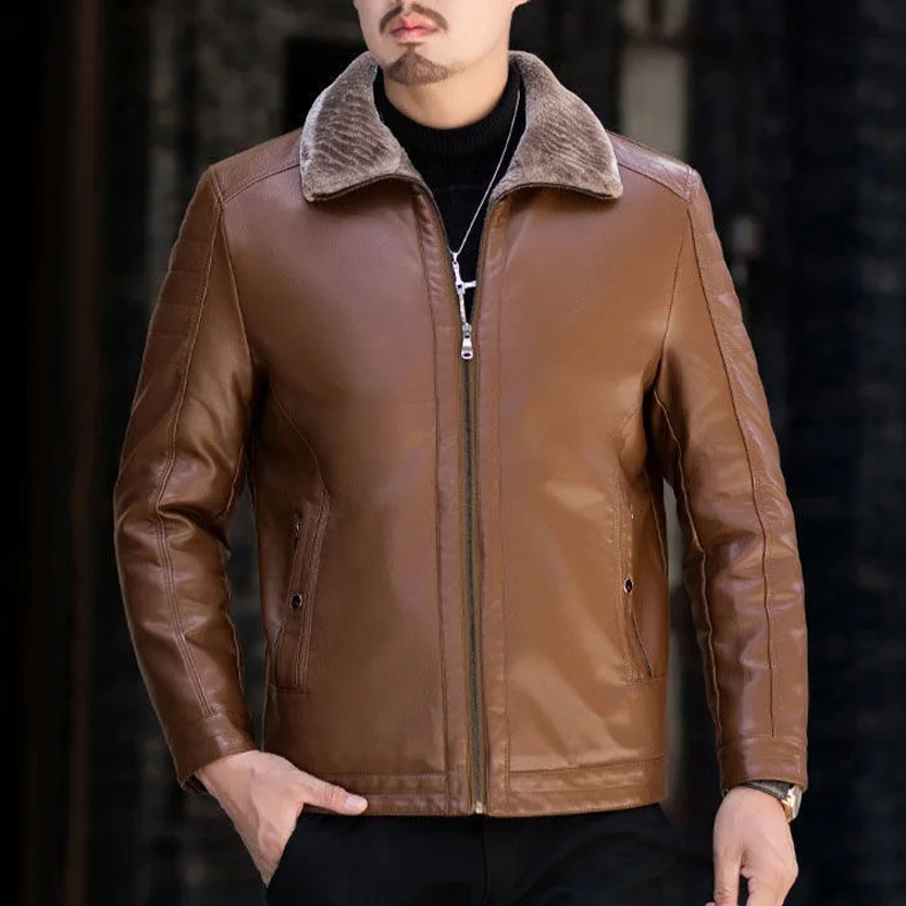 Funki Findz | Jackets | Men's Luxury Faux Leather Winter Jacket