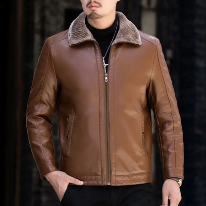 Funki Findz | Jackets | Men's Luxury Faux Leather Winter Jacket