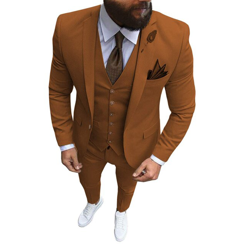 Funki Findz | Suits | Men's Formal Wedding Attire | 3 Pcs Slim Fit