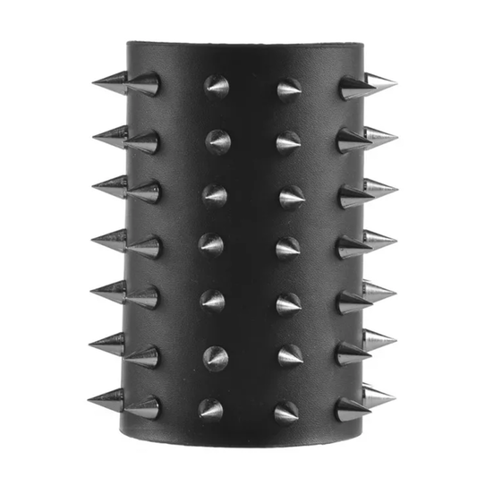 Funki Findz | Bracelets | Unisex Leather Spiked Wristband