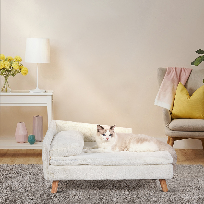 Funki Findz | Pet Beds | Luxury Dog Cat Raised Chaise Lounge