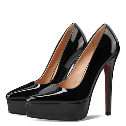 Funki Findz | Shoes | Women's Genuine Patent Black Stilettos