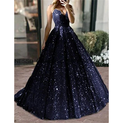 Funki Findz | Dresses | Women's Long Sparkly Sequin Ball Gown