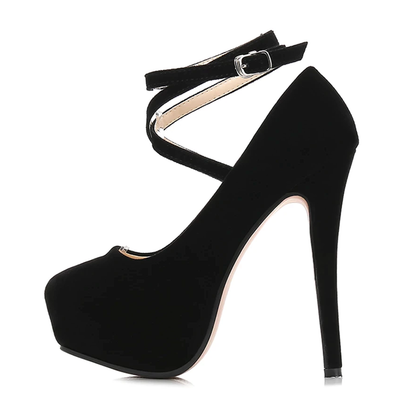 Funki Findz | Shoes | Women's Super High Cross Strap Platforms