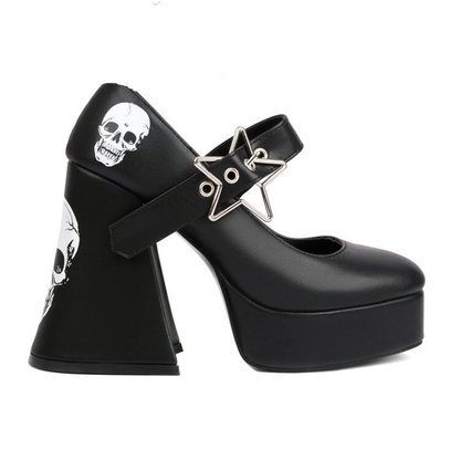 Funki Findz | Shoes | Women's Star Buckle Chunky Platforms