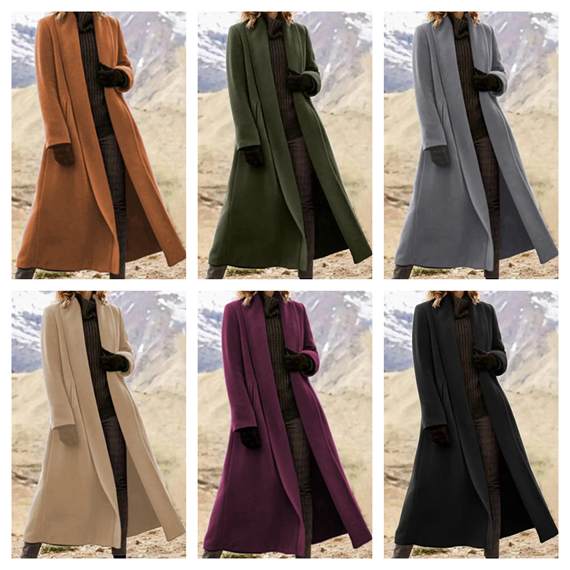 Funki Findz | Jackets | Women's Long Woolen Cardigan Coat