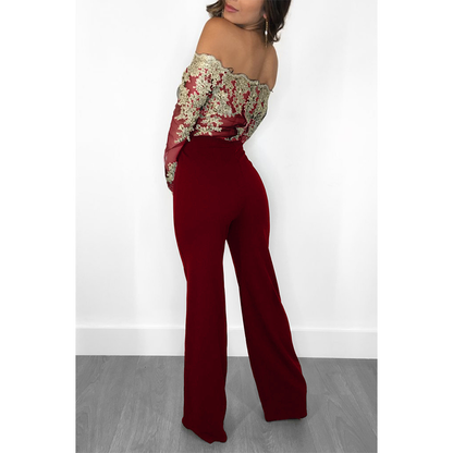 Funki Findz | Pants | Women's Elegant Lace Evening Jumpsuit