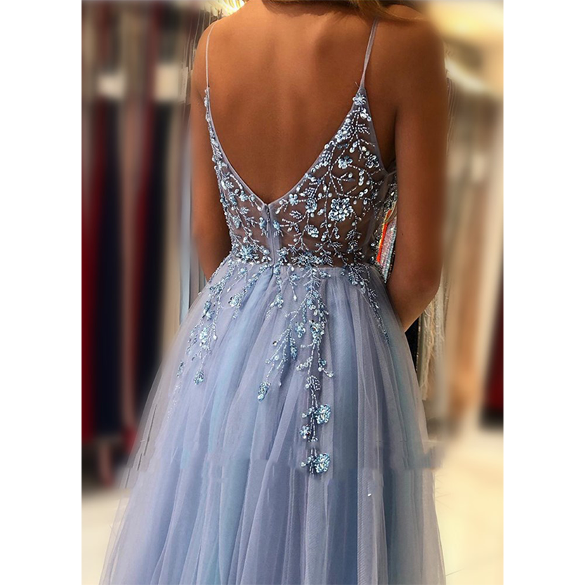 Funki Findz | Dresses | Women's Strappy Full Length Ball Dress