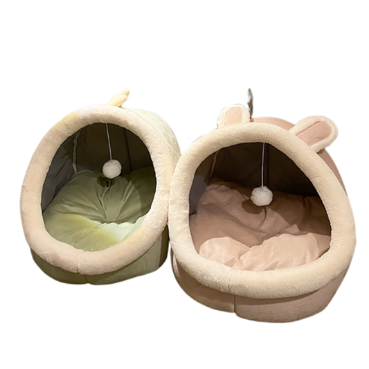 Funki Findz | Pet Beds | Cat Bed | Warm Cozy Kitten Cat Cave