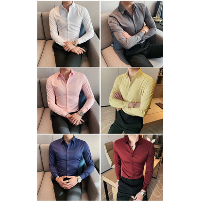 Funki Findz | Shirts | Men's Slim Fit British Style Dress Shirt 7XL