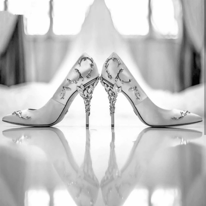 Funki Findz | Shoes | Women's Elegant Silk Formal Prom Stilettos