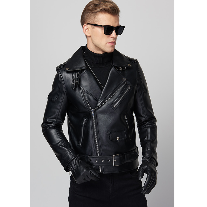 Funki Findz | Jackets | Men's Stylish Faux Leather Biker Jacket