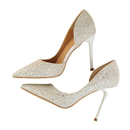 Funki Findz | Shoes | Women's Elegant Glitter Wedding Shoes