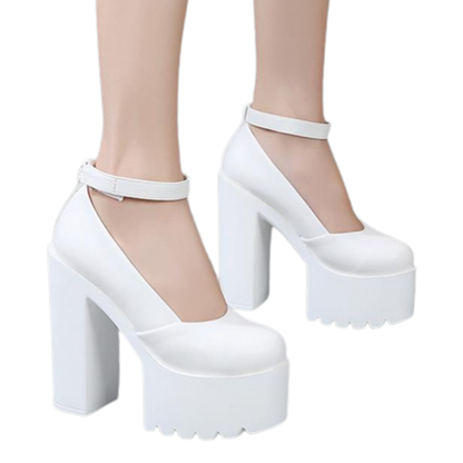Funki Findz | Shoes | Women's High Buckle Strap Lolita Platforms