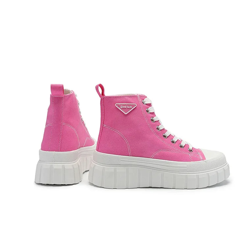 Funki Findz | Boots | Women's Casual Canvas Lace Up Sneakers