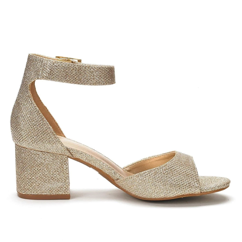 Funki Findz | Shoes | Women's Shimmery Gold Silver Sandals